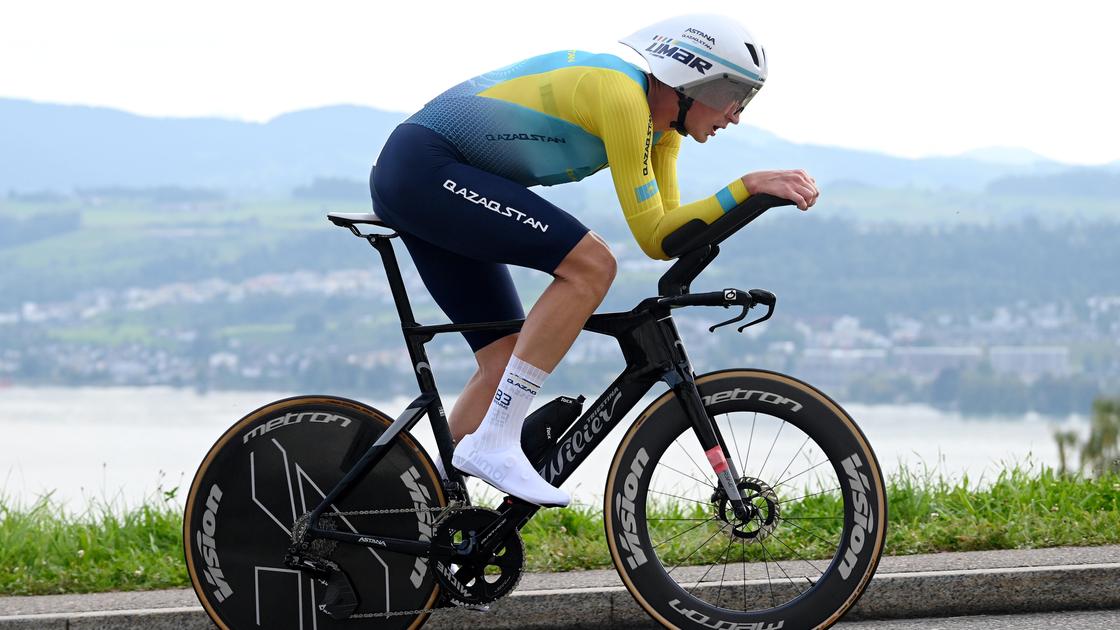Казахстанский велоспортсмен Евгений Федоров