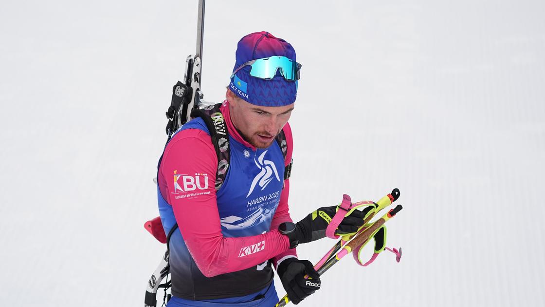 Казахстанский биатлонист Вадим Куралес