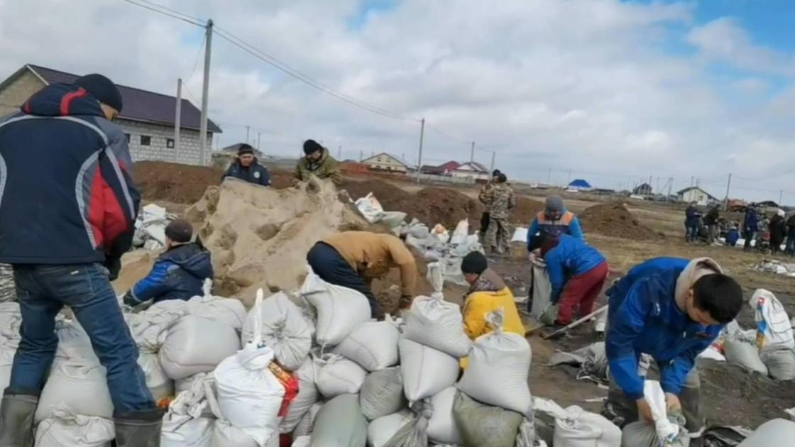 Противопаводковые работы в Акмолинской области