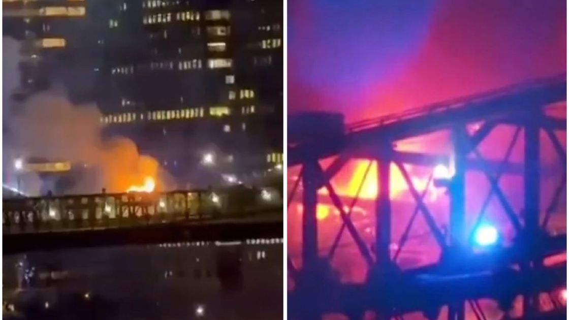 Пожар на Бруклинском мосту