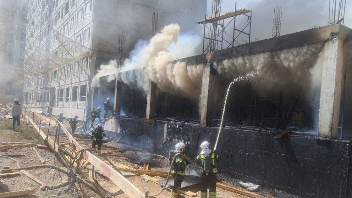 Пожар в строящемся ЖК