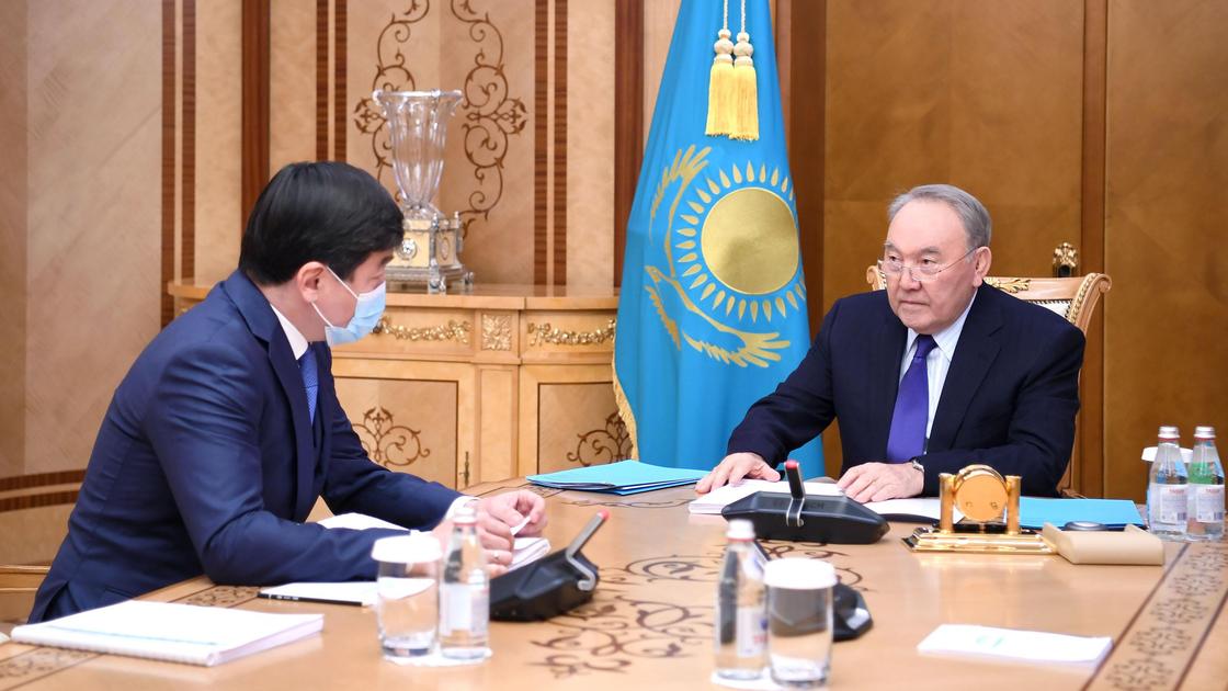 Нурсултан Назарбаев и Бауыржан Байбек