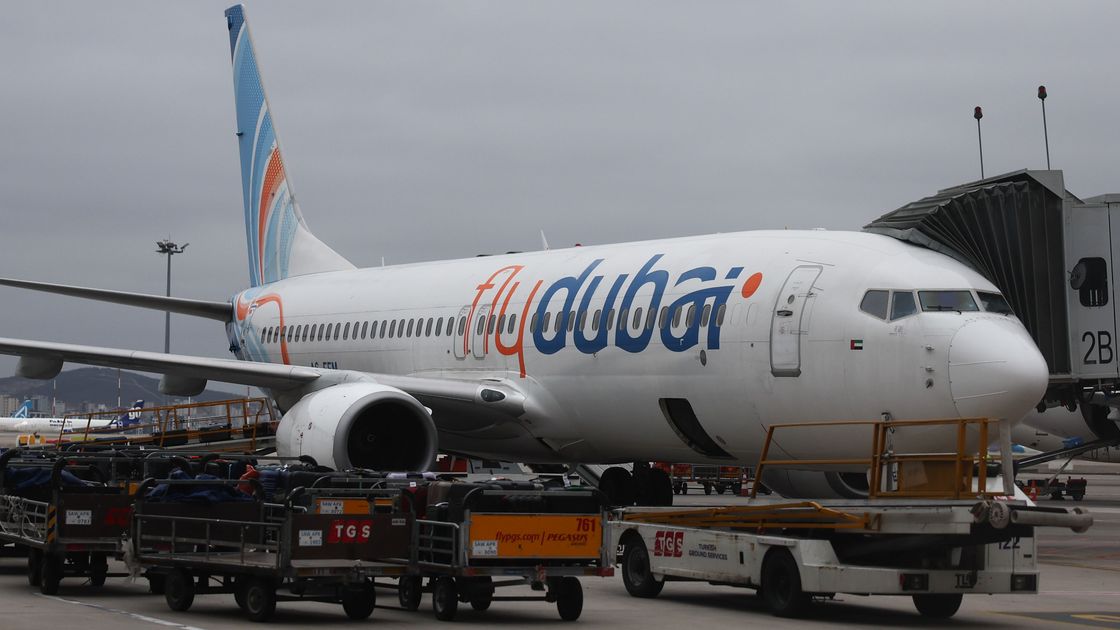 Самолет авиакомпании FlyDubai
