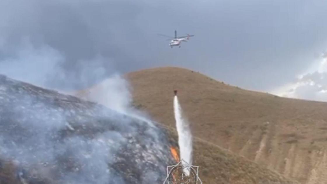 Пожар в горах