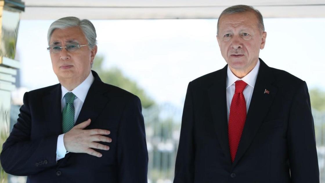 Касым-Жомарт Токаев и Реджеп Тайип Эрдоган в Анкаре, Турция, 10 мая 2022 года