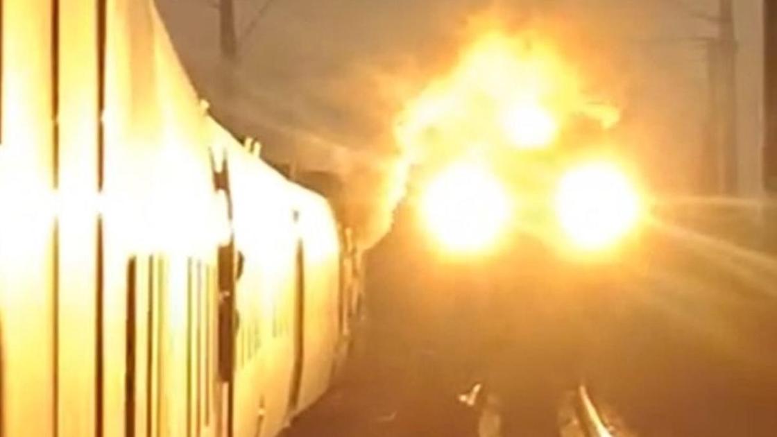 Возгорание пассажирского поезда недалеко от Астаны