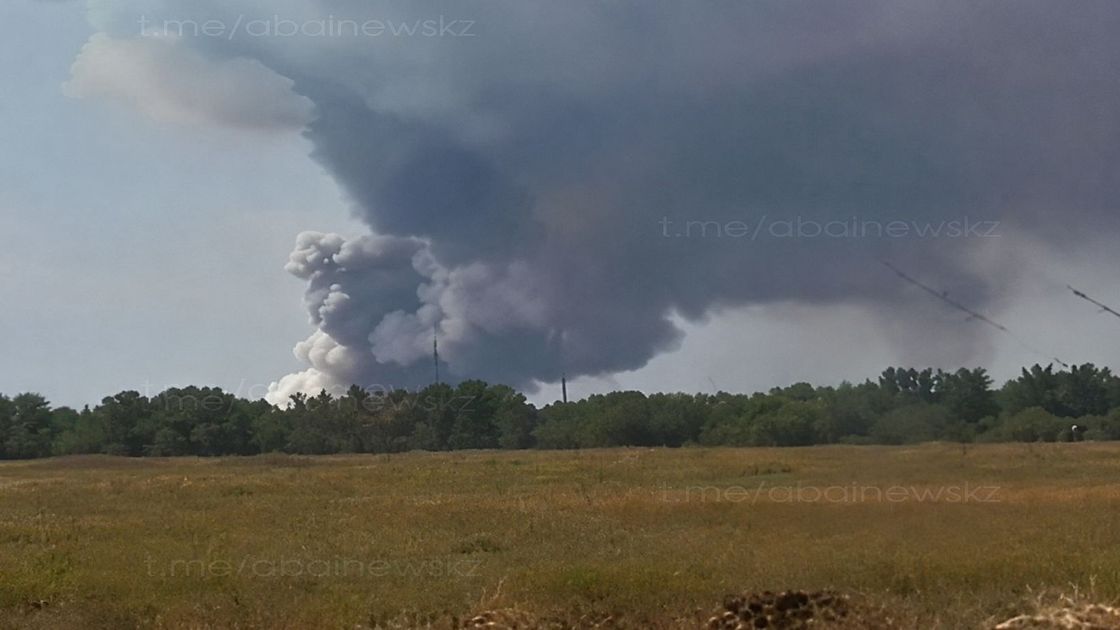 Пожар в области Абай