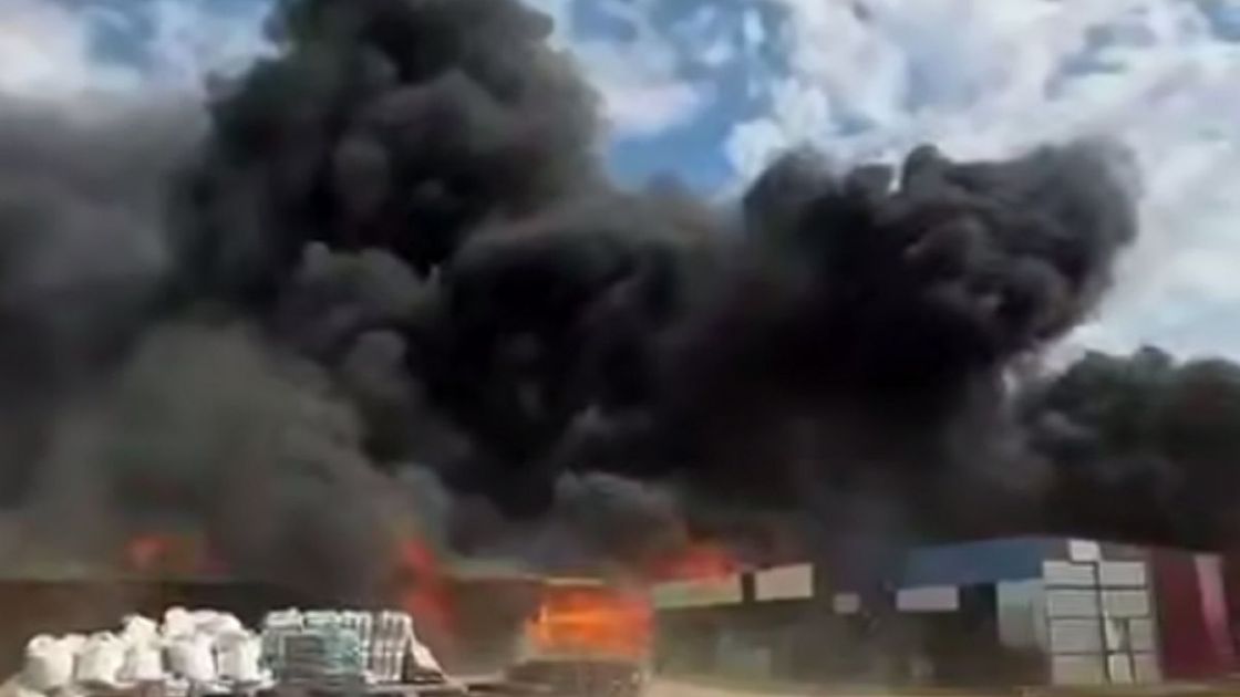 Пожар в Актобе