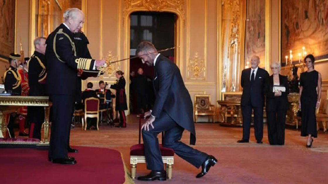 Король посвятил Дэвида Бэкхема в рыцари