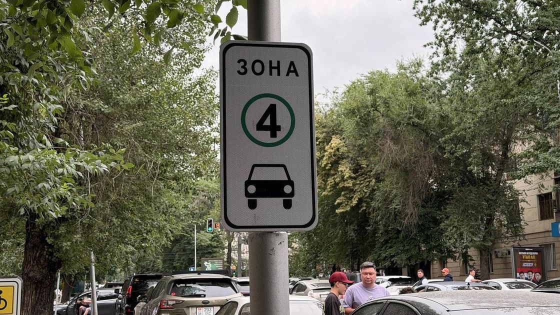Дорожный знак зоны с низким уровнем выбросов