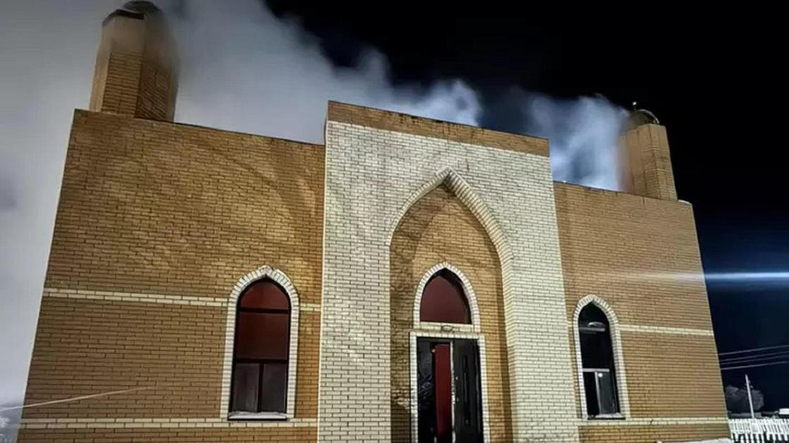 Қарағанды облысы Томар ауылында өртенген мешіт