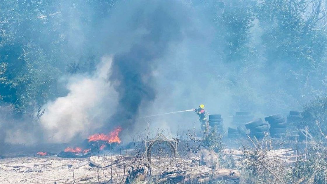 Пожар в Астане