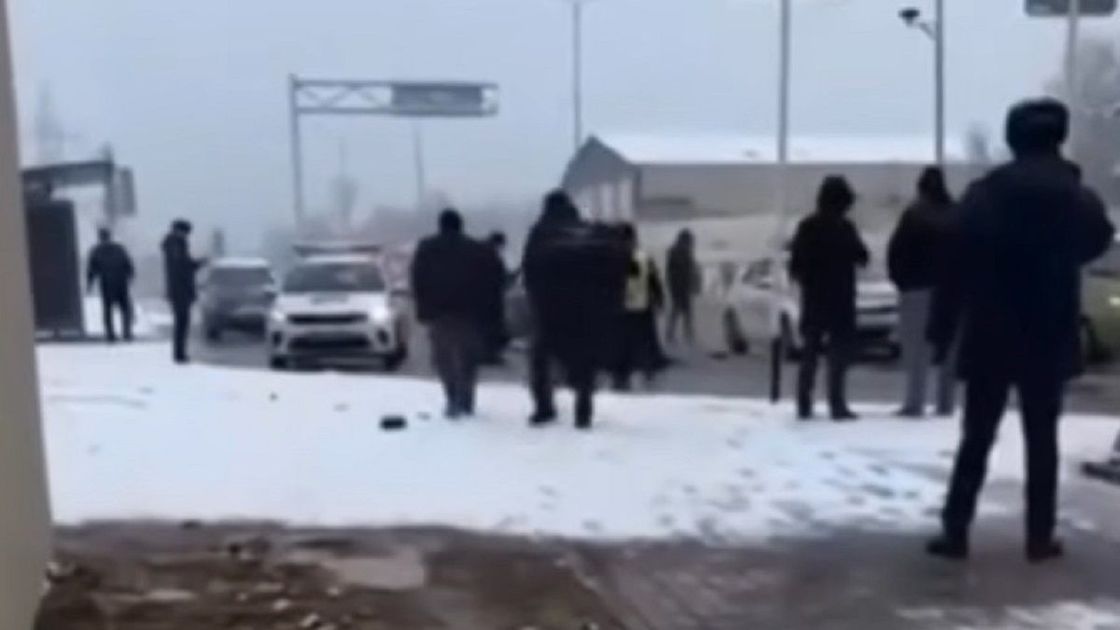 Место преступления в Шымкенте