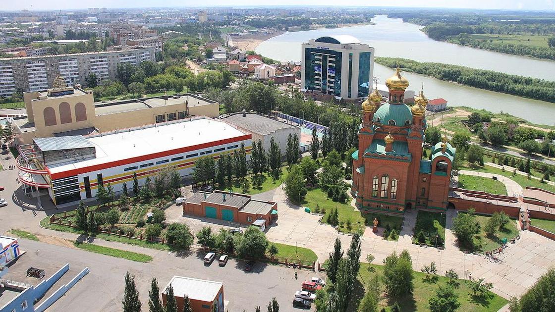 Павлодар, вид на центральный собор