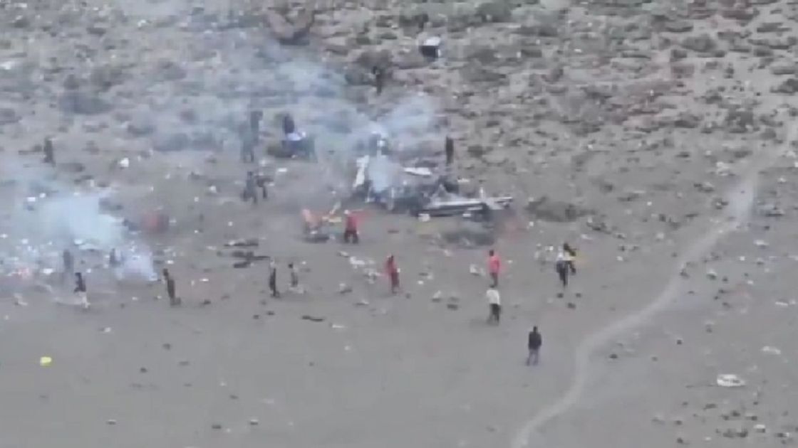 Крушение вертолета в Африке