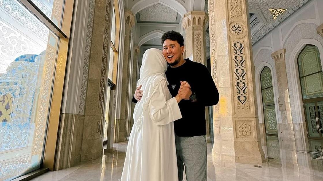 Жахан Утаргалиев с женой