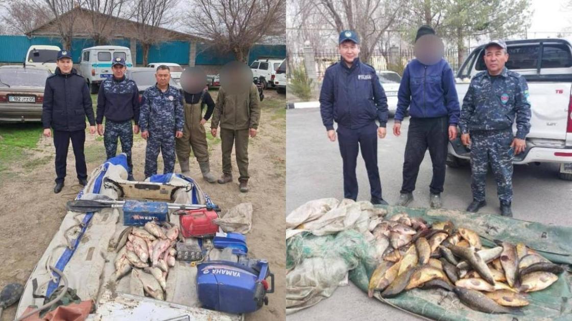 Подозреваемые в незаконной добыче рыбы