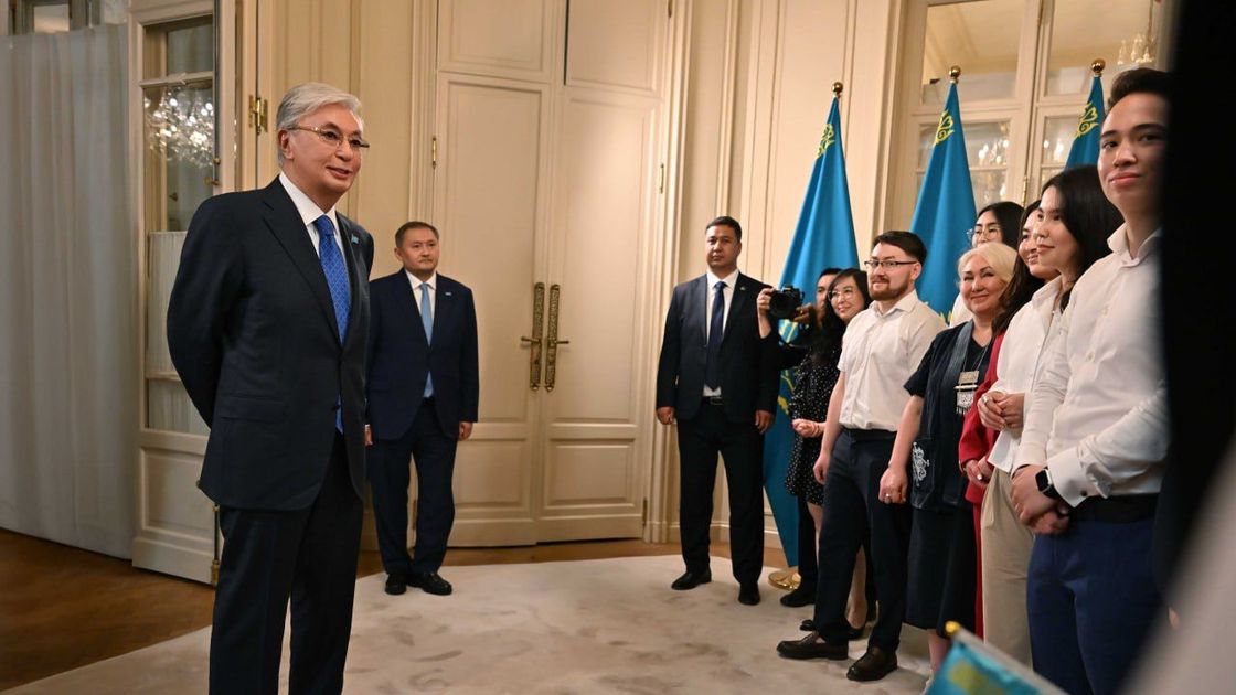 Касым-Жомарт Токаев с казахстанцами в Бельгии
