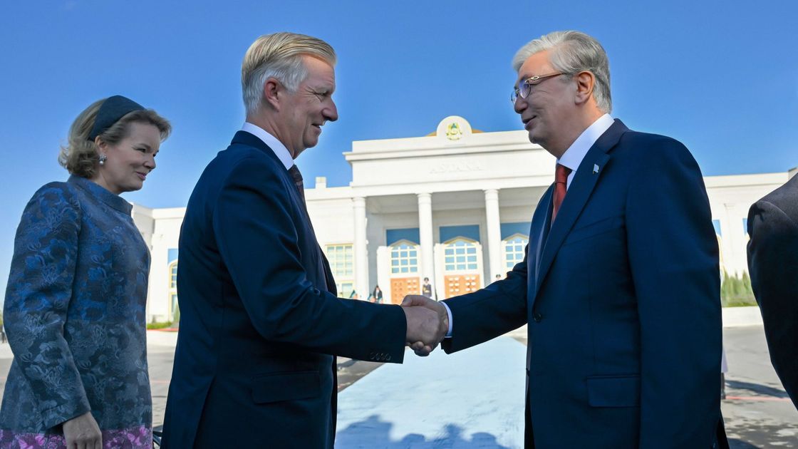 Касым-Жомарт Токаев, король и королева Бельгии