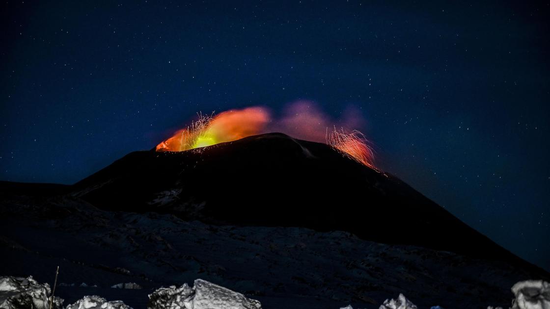 вулкан этна проснулся