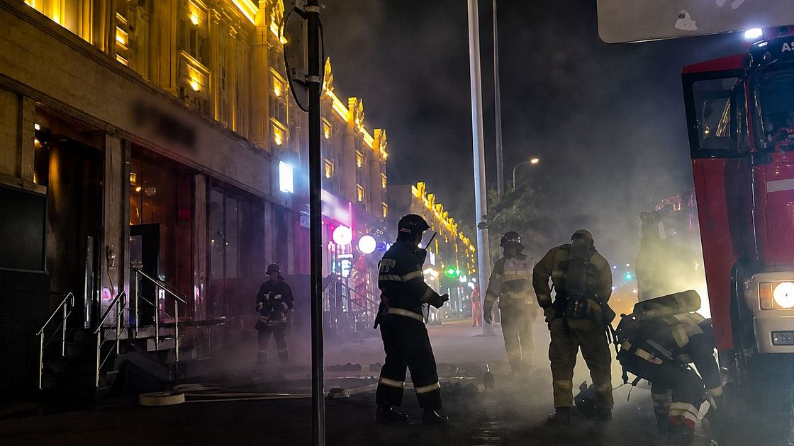 Пожар в Астане