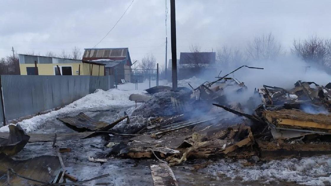 Пожар в Уральске