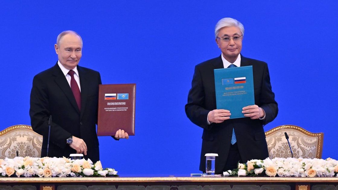 Владимир Путин и Касым-Жомарт Токаев