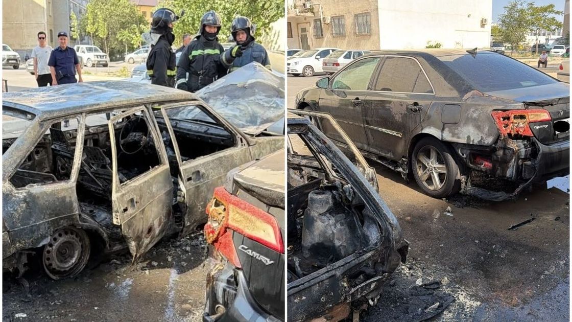 Сгоревший автомобиль