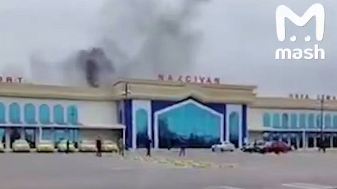 Зақым келген Әзербайжандағы әуежай