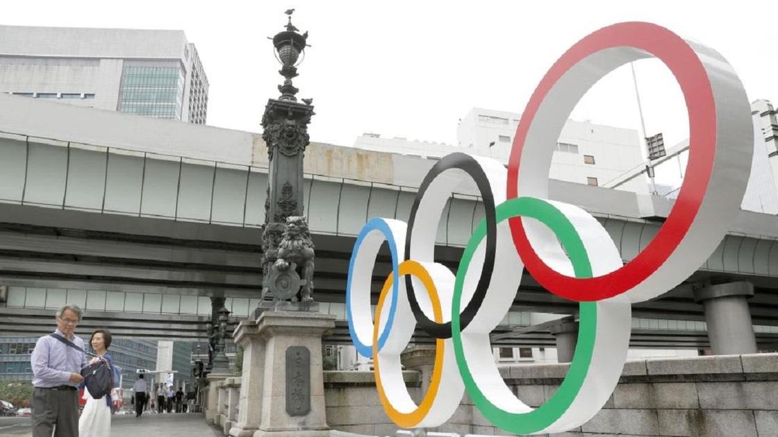 Официальная олимпийская эмблема в Токио