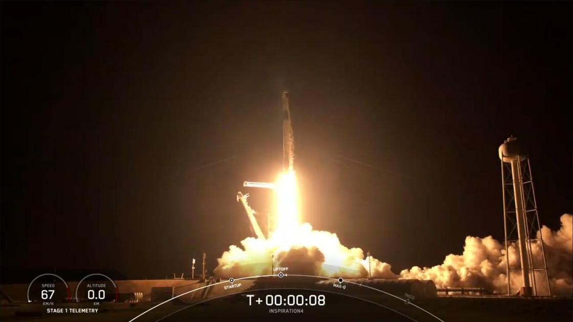Запуск ракеты SpaceX