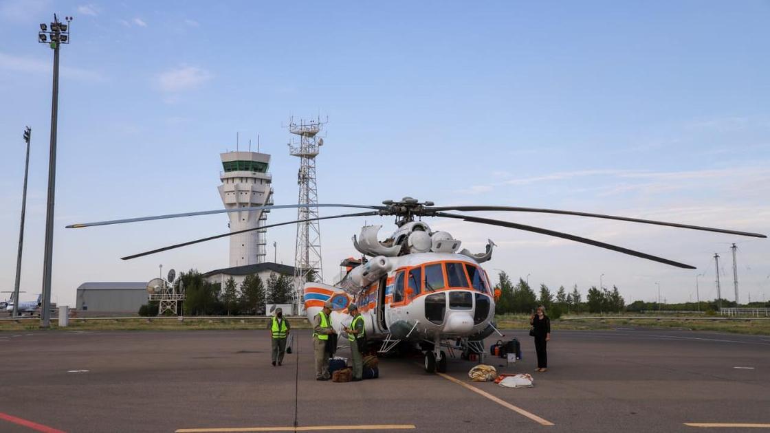 Казахстанский вертолет