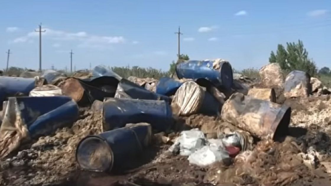Мусорный полигон в Алматинской области