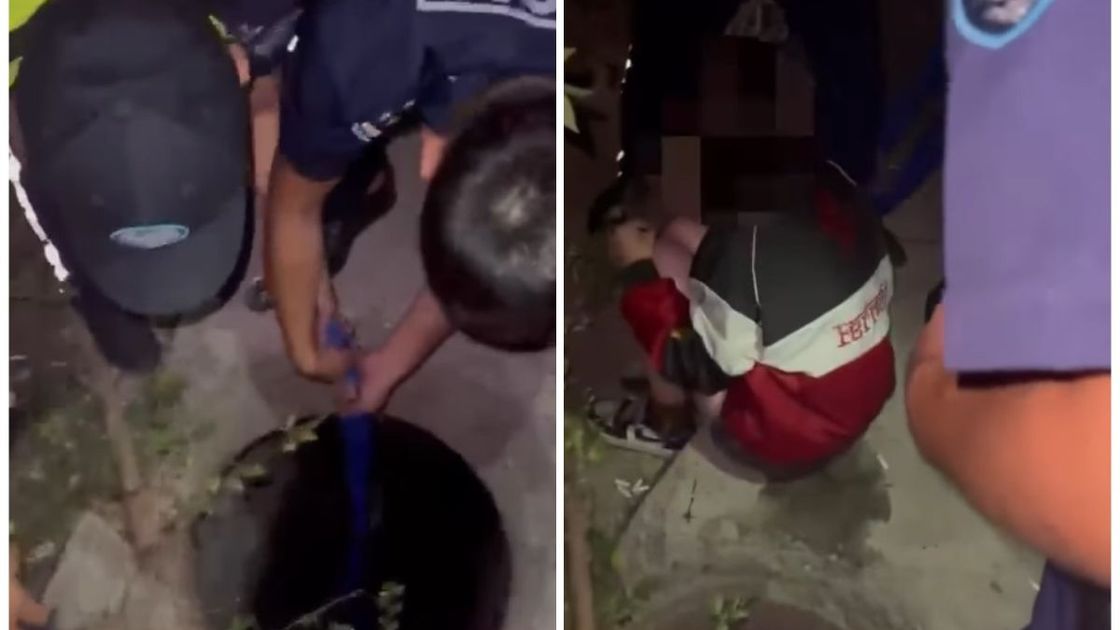 Девочка провалилась в колодец