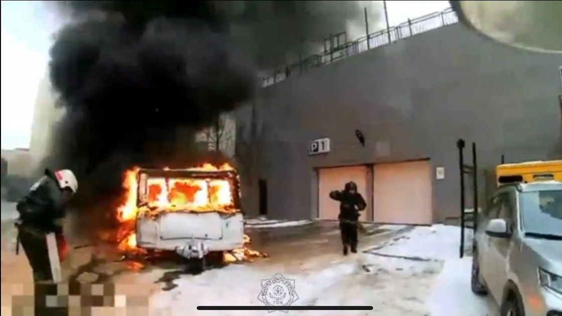 Пожар в Астане