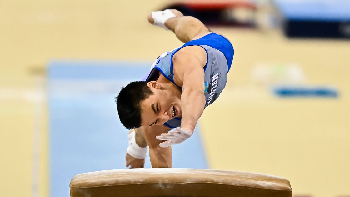 Казахстанский гимнаст Алтынхан Темирбек