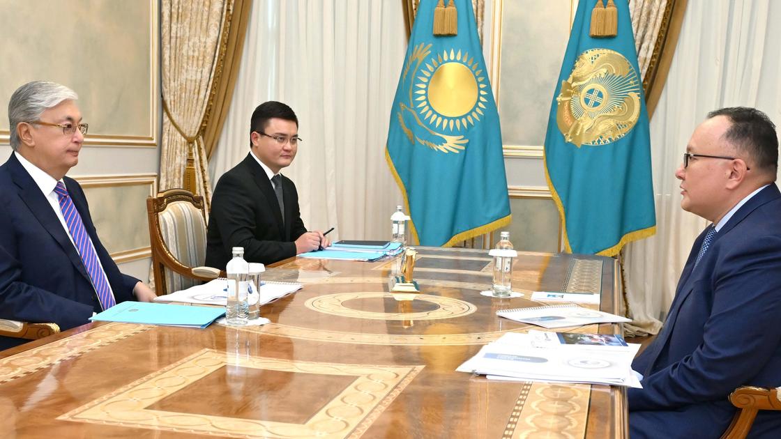 Встреча Касым-Жомарта Токаева с Куанышбеком Есекеевым