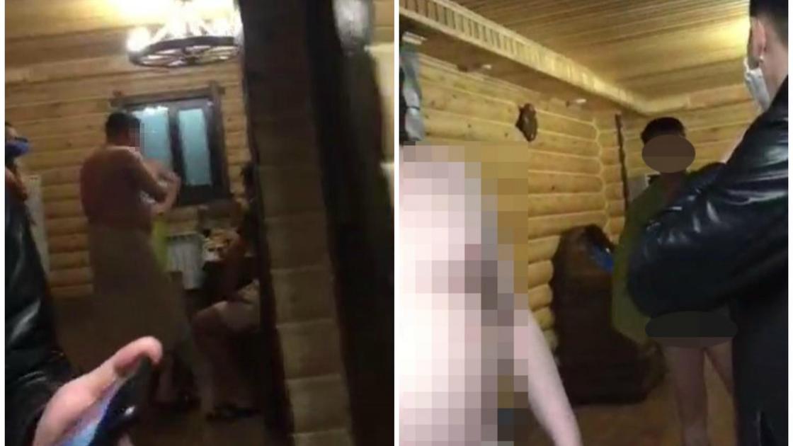 Казахстанских борцов с коррупцией сняли на видео в бане во время ЧП