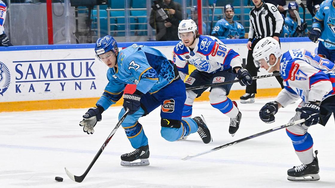 Матч "Барыса" и "Лады" в КХЛ