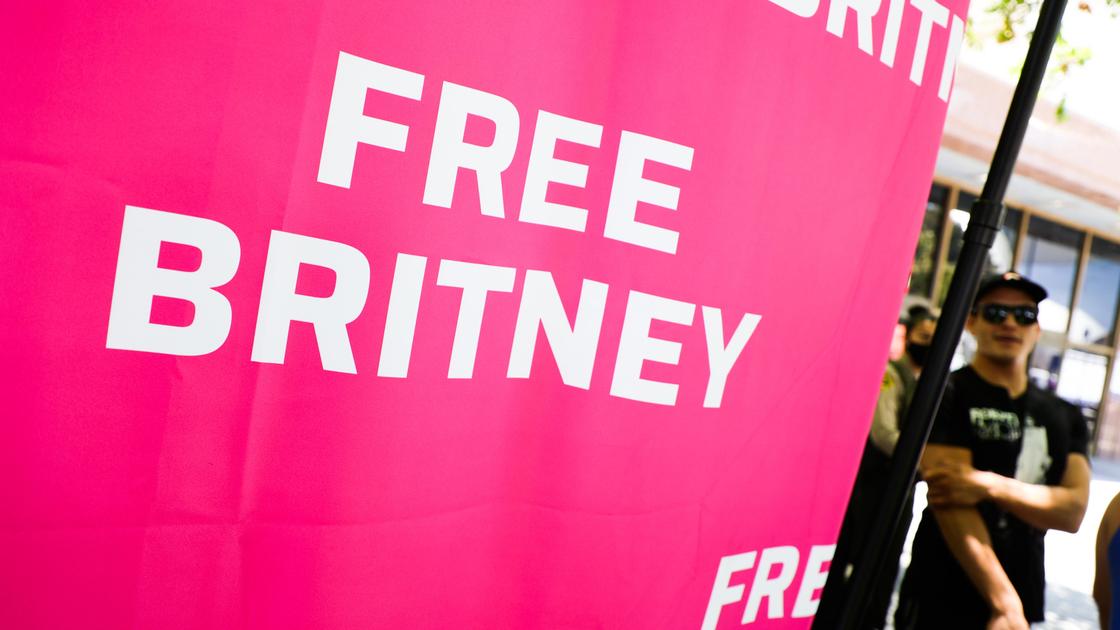 Плакат активистом с Free Britney