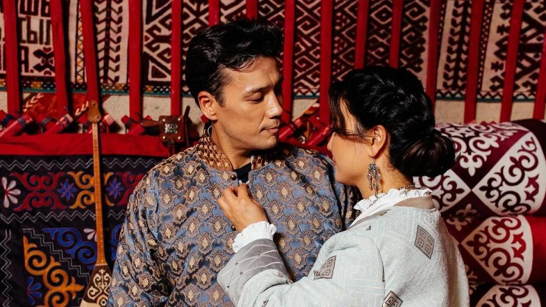 Дастан Оразбеков с супругой