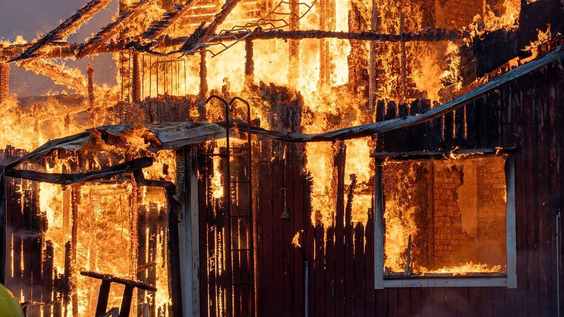 Пожар в доме