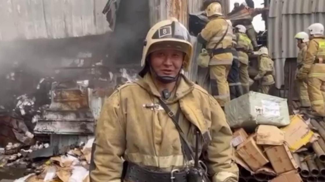 Пожарный Азат Темирбаев