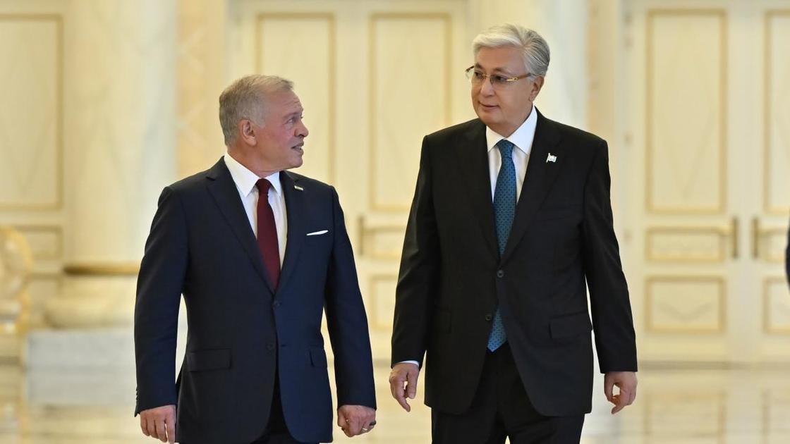 Президент Казахстана и король Иордании