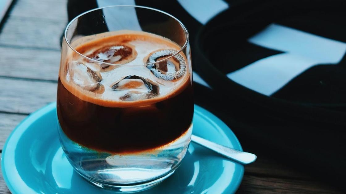 Espresso tonic in a cup