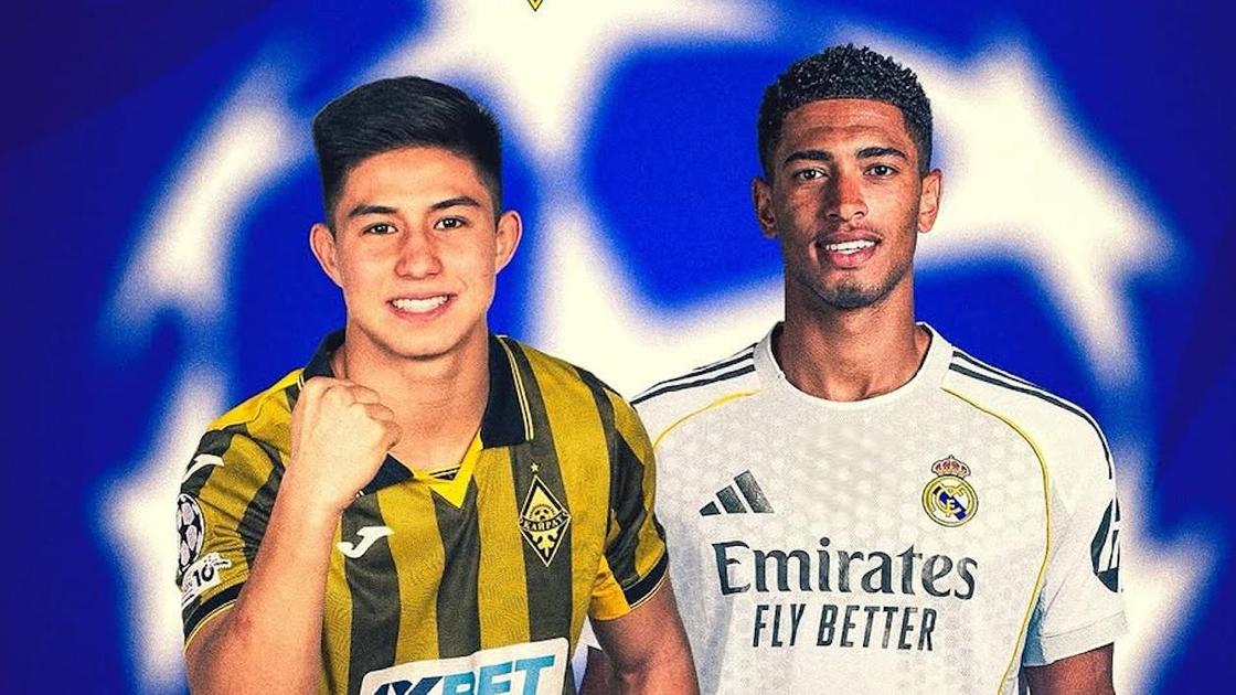 Афиша матча "Кайрат" — "Реал" в ЛЧ