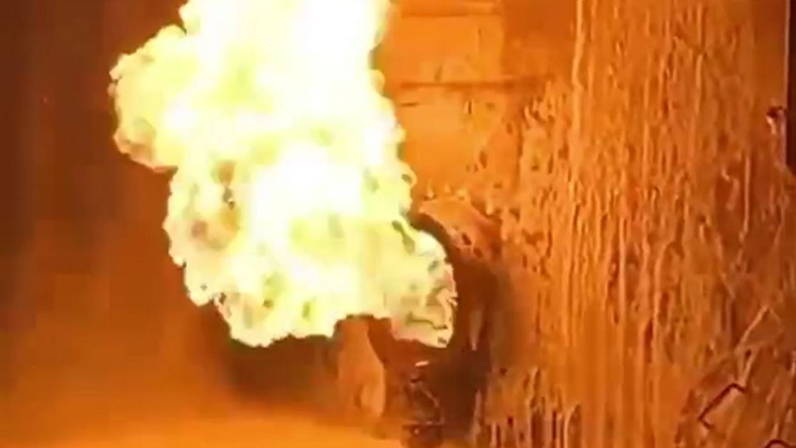 Пожар на нефтебазе