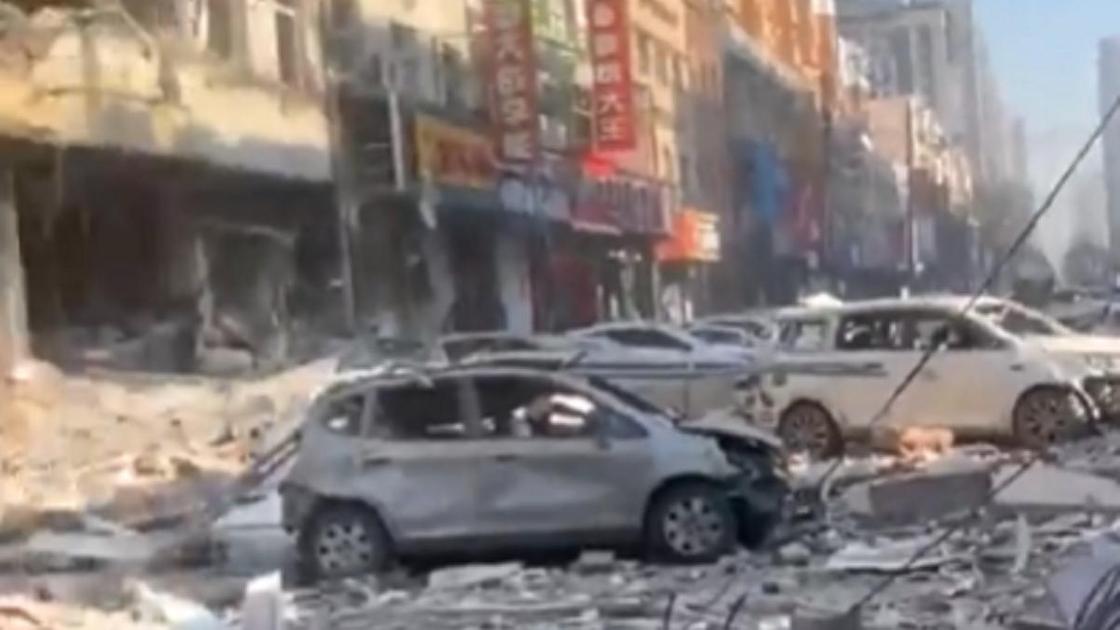 Место взрыва в Китае Место взрыва в Китае