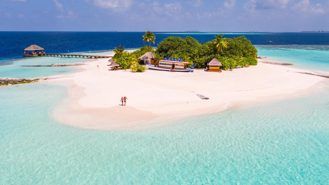 Один из островов на Мальдивах