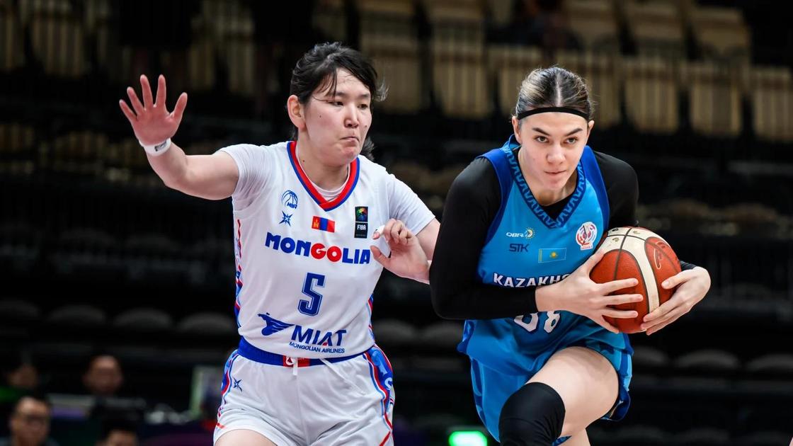 Матч сборных Монголии и Казахстана по баскетболу